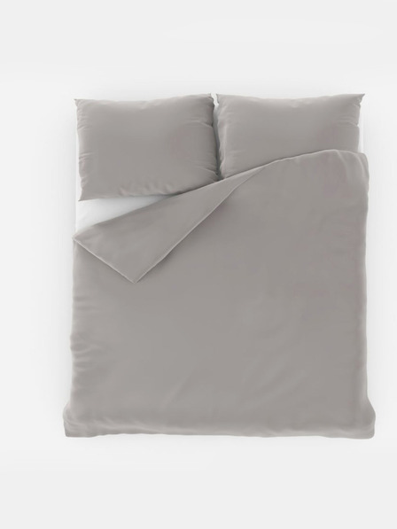 Kvalitex Сатенено френско спално бельо LUXURY COLLECTION 1+2, 240x200, 70x90cm светлосиво