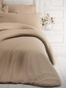 Kvalitex Едноцветно памучно спално бельо 140x200, 70x90cm бежово Kvalitex