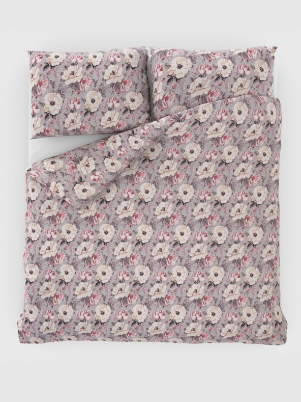 Kvalitex Класическо крепирано спално бельо 140x220, 70x90cm Ester grey Kvalitex