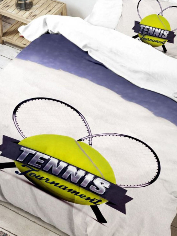 Kvalitex 3D спално бельо 140x200, 70x90cm Tennis