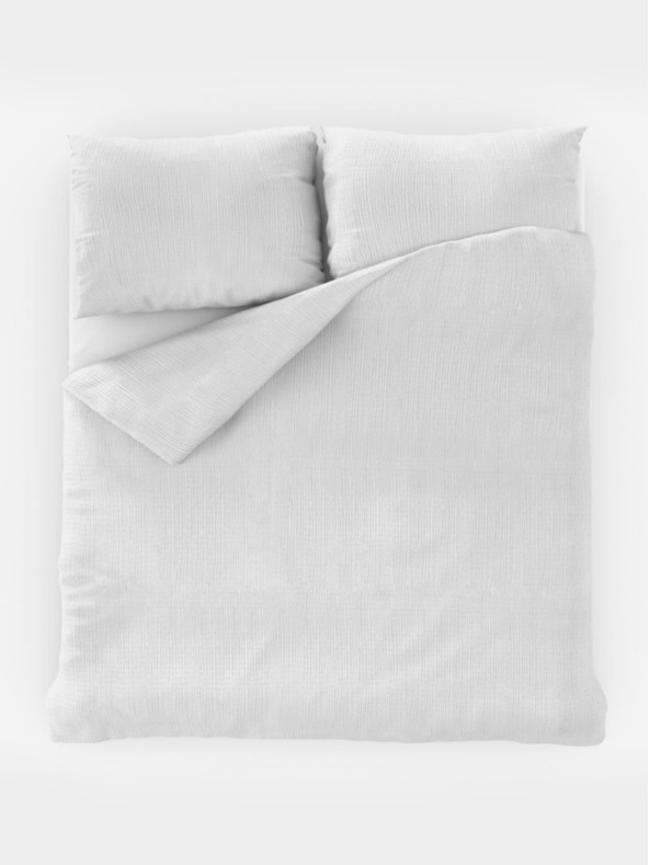 Kvalitex Класическо креп спално бельо 140x200, 70x90см бяло Kvalitex