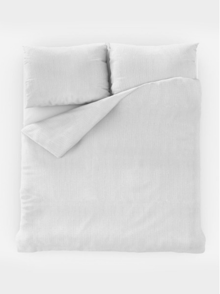 Kvalitex Класическо креп спално бельо 140x200, 70x90см бяло Kvalitex