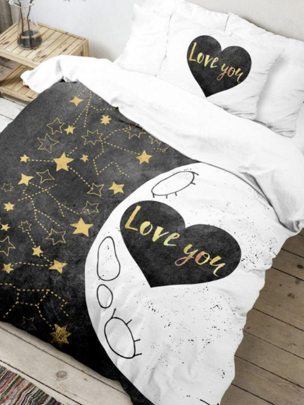 Kvalitex 3D спално бельо 140x200, 70x90cm Love