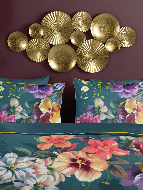 Descanso Петролен сатен за спално бельо Descanso 140 x 220 cm