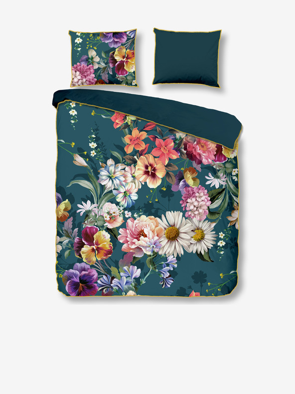 Descanso Петролен сатен за спално бельо Descanso 140 x 220 cm