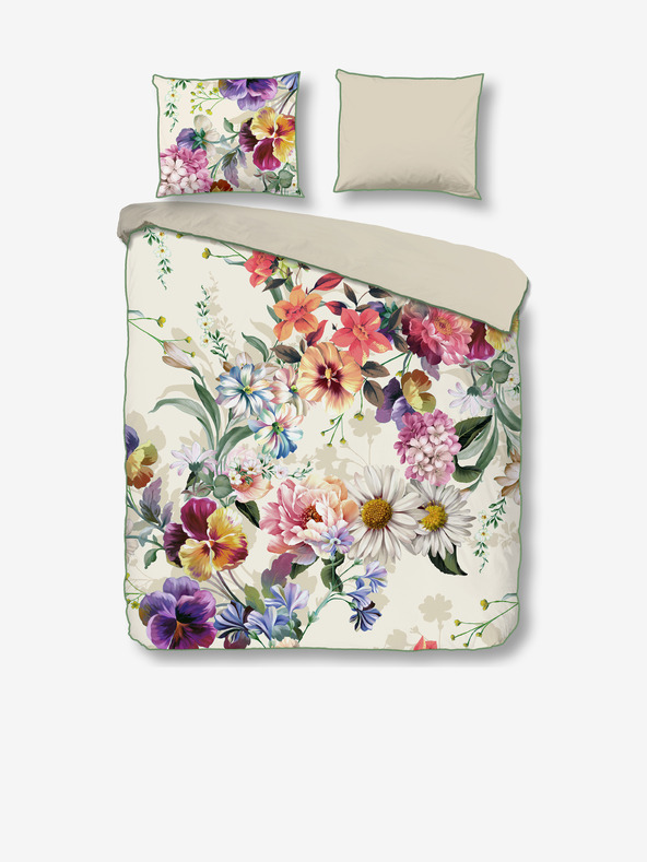 Descanso Кремаво сатенено спално бельо Descanso 140 x 220 cm