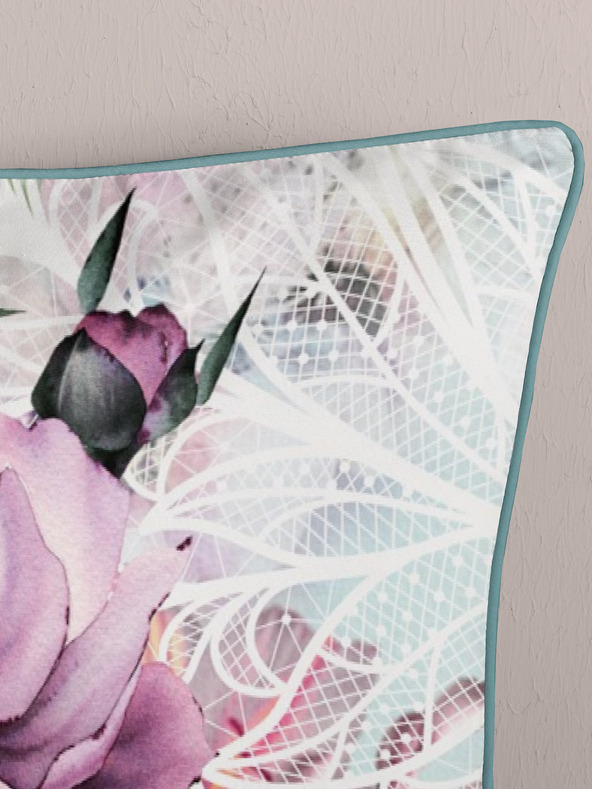 Descanso Розово и зелено сатенено спално бельо Descanso 140 x 220 cm