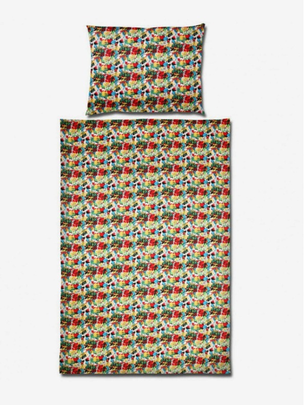 Styx Стикс арт Емоджи памучен сатен спално бельо