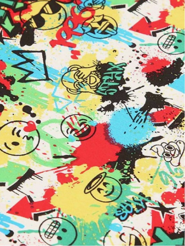 Styx Стикс арт Емоджи памучен сатен спално бельо