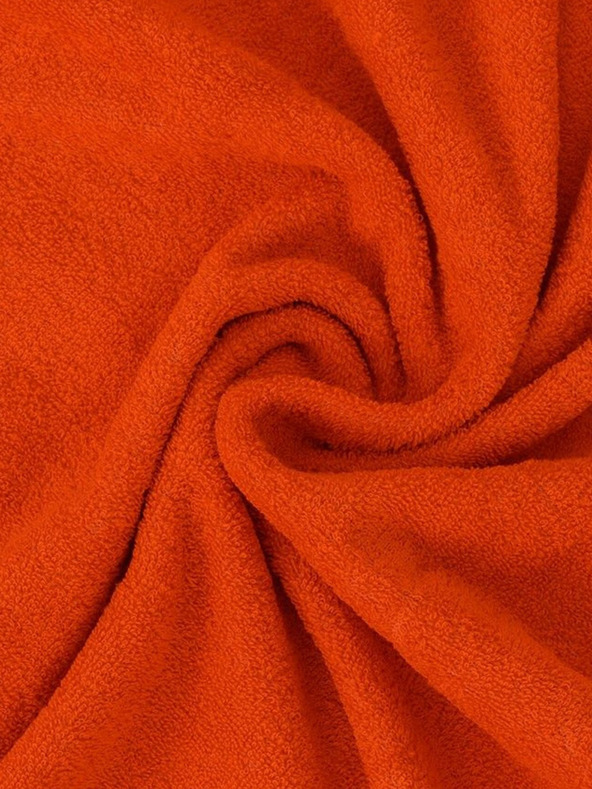 Kvalitex Фротирано чаршаф за единично легло 90x200см оранжево