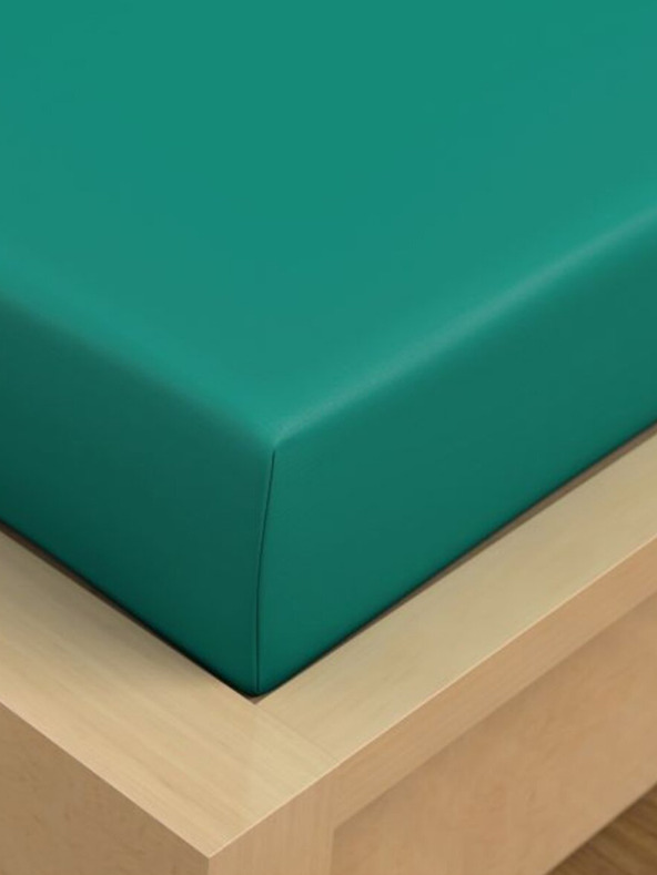 Kvalitex Памучен чаршаф 90x200cm, бензин