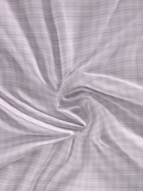 Kvalitex Сатенен чаршаф Luxury Collection 100x200cm Káro лилав Kvalitex