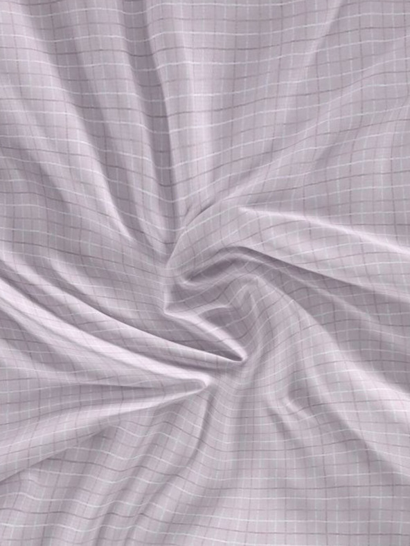 Kvalitex Сатенен чаршаф Luxury Collection 90x200cm Káro лилав Kvalitex