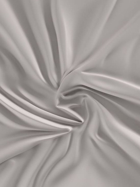 Kvalitex Сатенено чаршаф Luxury Collection 200x200см светлосиво Kvalitex