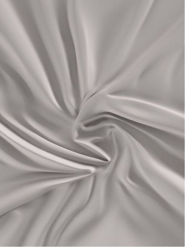 Kvalitex Сатенено чаршаф Luxury Collection 200x200см светлосиво Kvalitex