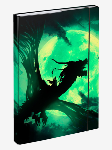 BAAGL  Зелени папки за ученически тетрадки A4 Dragon Baagl