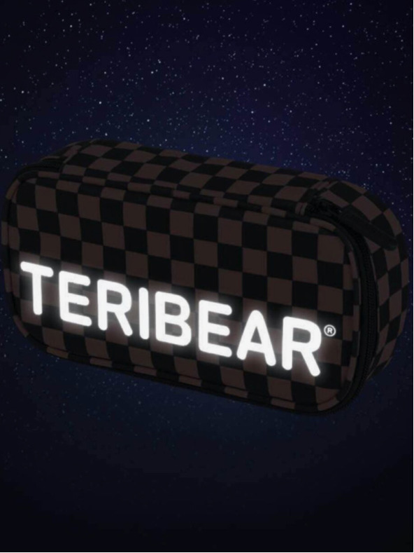 BAAGL  Черен училищен моливник skate teribear Baagl