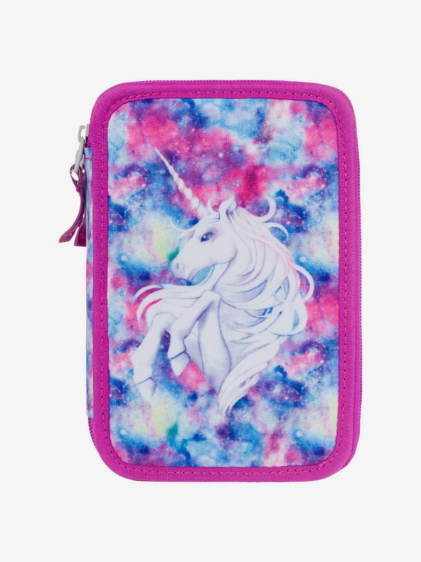 BAAGL  Розов училищен моливник на две нива Baagl Еднорог