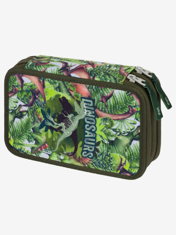 BAAGL  Зелен училищен моливник Baagl Dinosaurs