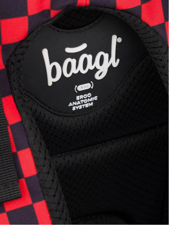 BAAGL  Червена ученическа раница teribear Baagl