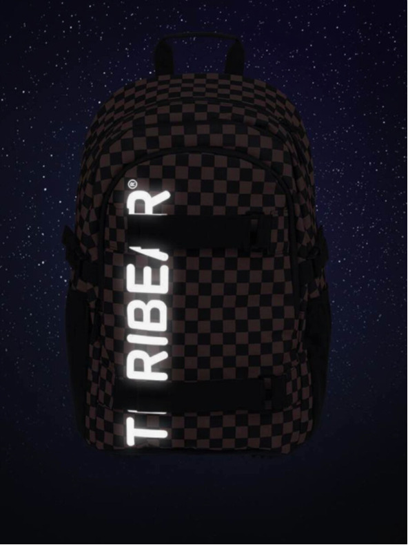 BAAGL  Червена ученическа раница teribear Baagl