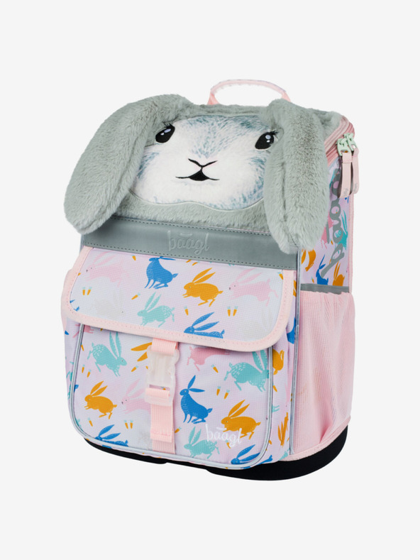 BAAGL  Бежова ученическа чанта с зайче Zippy Baagl