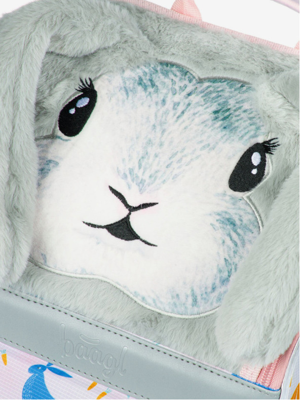 BAAGL  Бежова ученическа чанта с зайче Zippy Baagl