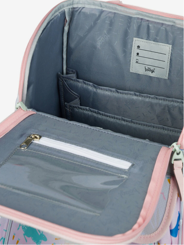 BAAGL  Бежова ученическа чанта с зайче Zippy Baagl