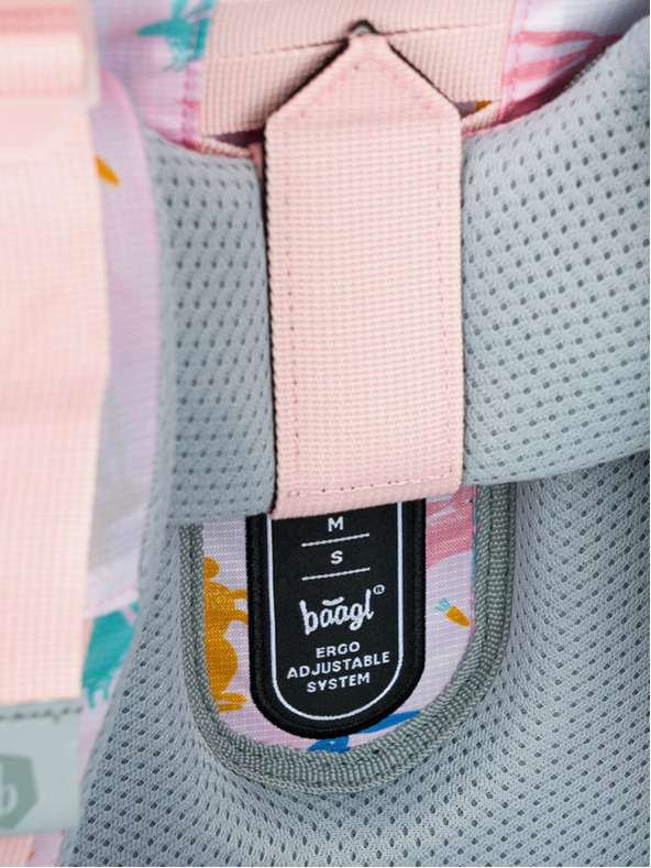 BAAGL  Бежова ученическа чанта с зайче Zippy Baagl