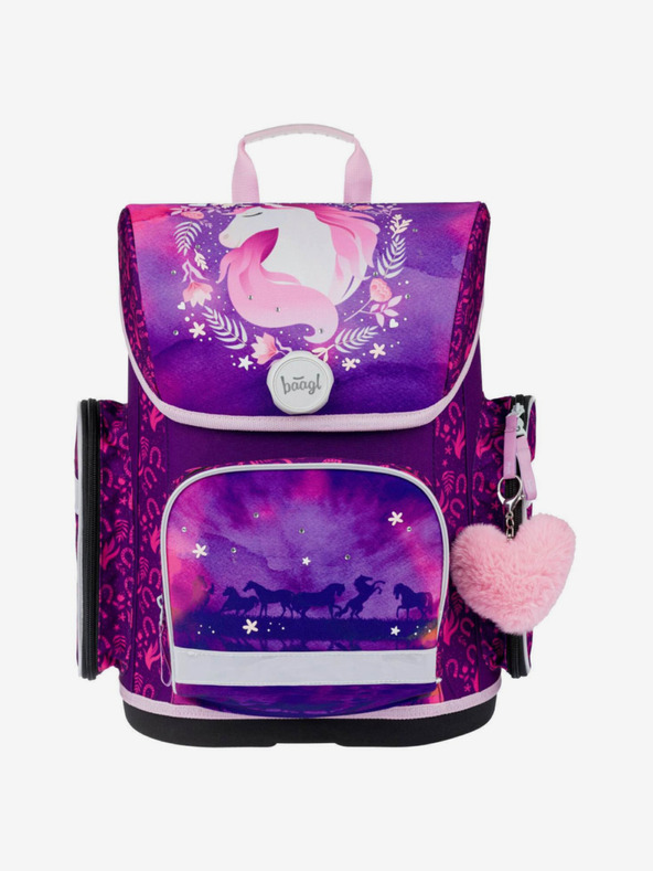 BAAGL  Лилава училищна чанта Ergo Baagl Конче