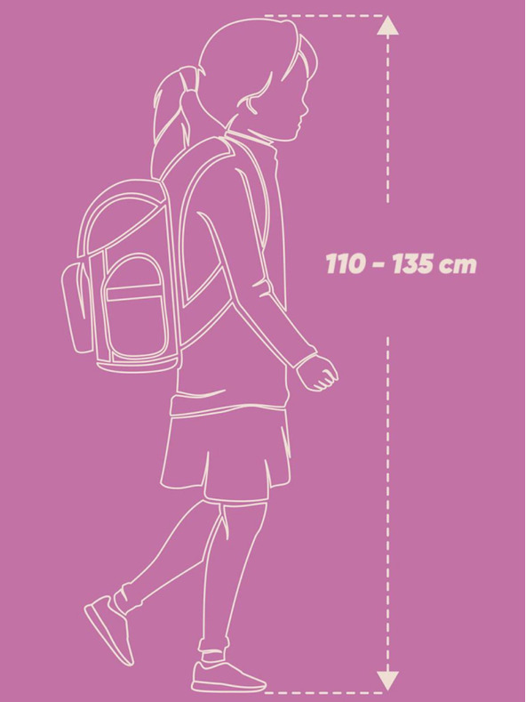 BAAGL  Лилава училищна чанта Ergo Baagl Конче