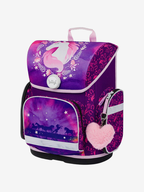 BAAGL  Лилава училищна чанта Ergo Baagl Конче