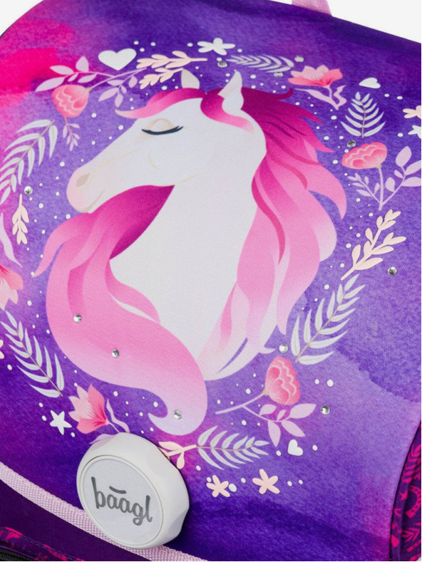 BAAGL  Лилава училищна чанта Ergo Baagl Конче