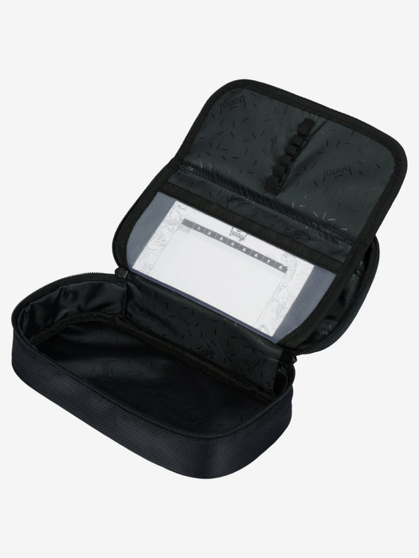 BAAGL  Черен училищен комплект - раница, моливник, чанта Baagl Skate Red