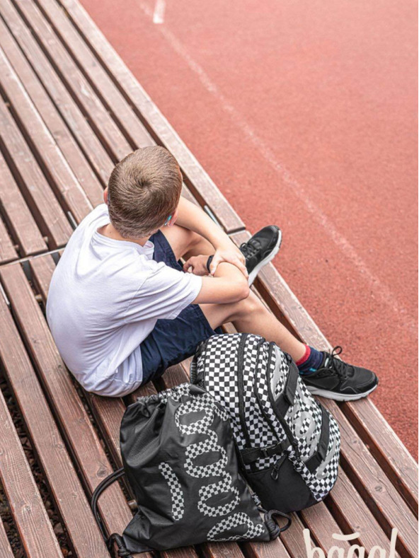 BAAGL  Черен 3 комплекта скейт ска: раница, моливник, чанта Baagl