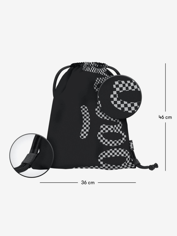 BAAGL  Черен 3 комплекта скейт ска: раница, моливник, чанта Baagl