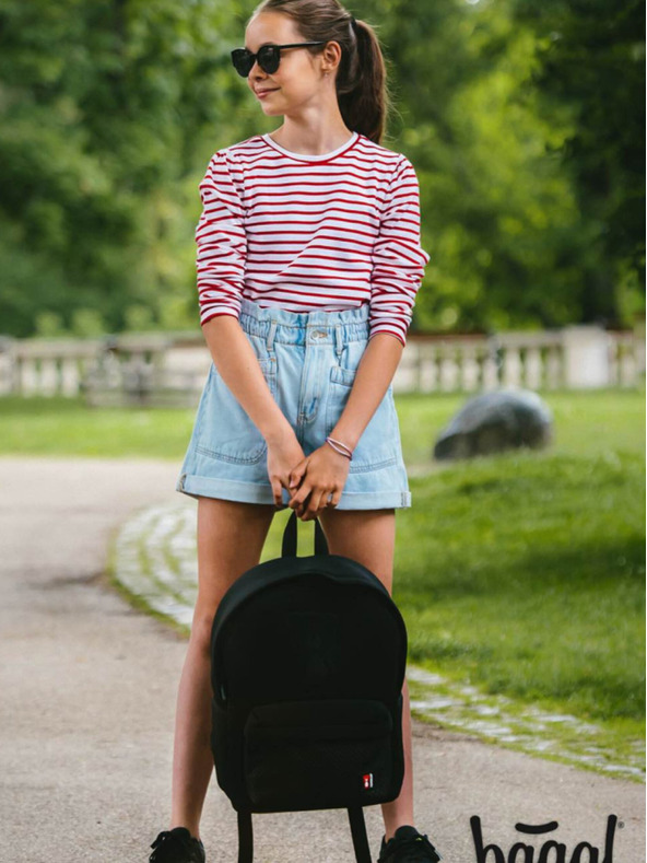 BAAGL  Черна раница teribear Baagl