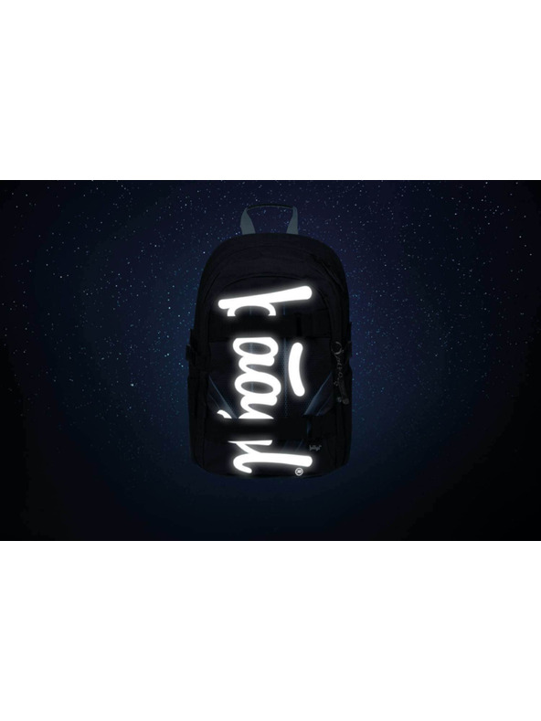BAAGL  Черна ученическа раница Skate Bluelight Baagl