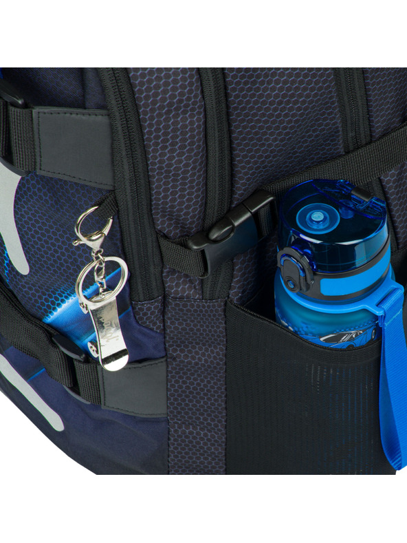 BAAGL  Черна ученическа раница Skate Bluelight Baagl