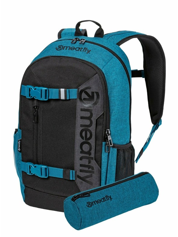 Meatfly Meatfly раница Basejumper Petrol Heather / Black 22 L | Синя | Обем 22 L