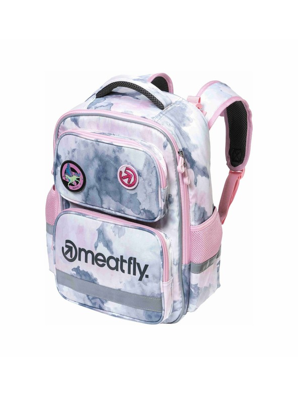 Meatfly Meatfly училищна чанта Max Clouds Pink 17L