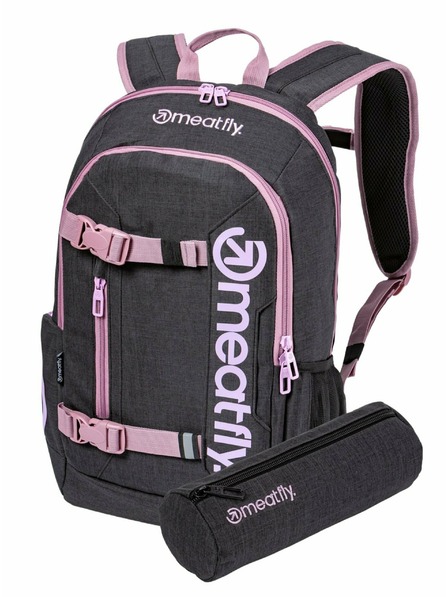 Meatfly Meatfly раница Basejumper Pink / Charcoal Heather 22 L