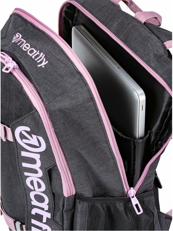 Meatfly Meatfly раница Basejumper Pink / Charcoal Heather 22 L