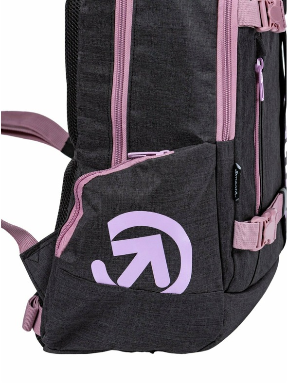 Meatfly Meatfly раница Basejumper Pink / Charcoal Heather 22 L