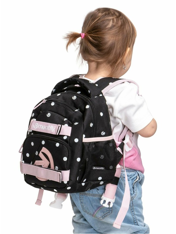 Meatfly Раница Meatfly Levi Black Dots 10 L | Черна | Обем 10 L