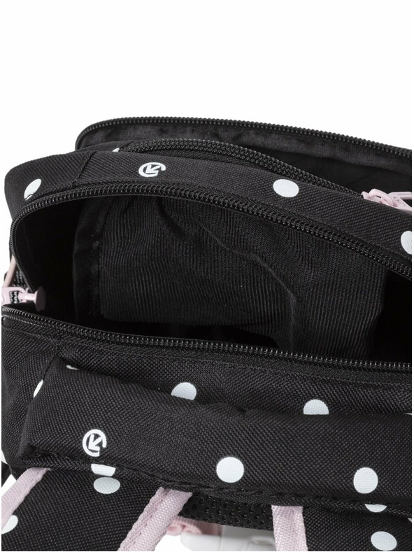 Meatfly Раница Meatfly Levi Black Dots 10 L | Черна | Обем 10 L