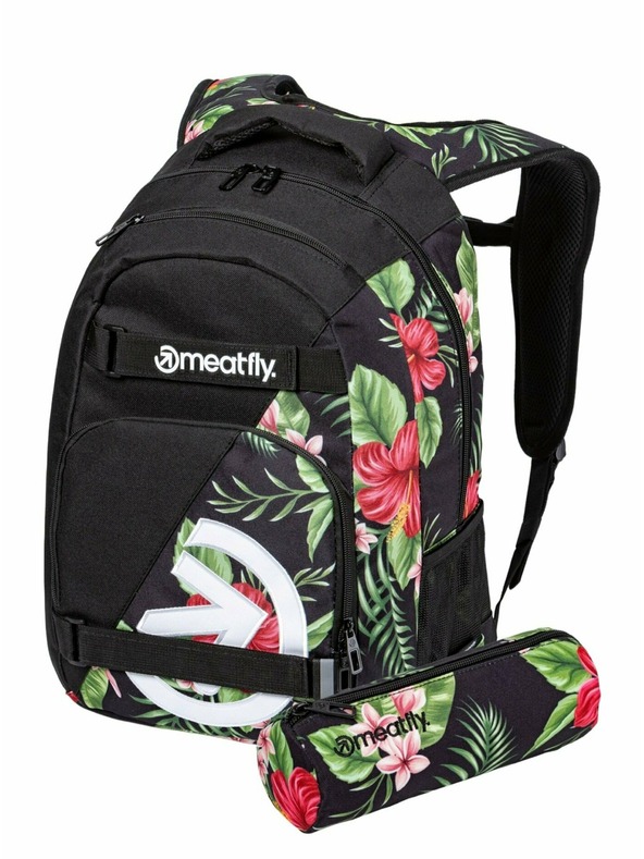 Meatfly Раница Meatfly Exile Tropical Black 24 L | Черна | Обем 24 L