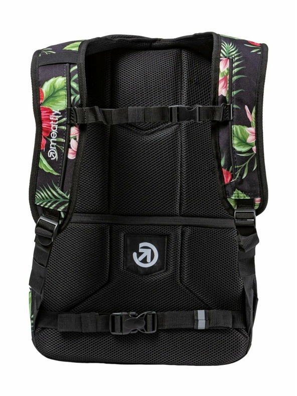 Meatfly Раница Meatfly Exile Tropical Black 24 L | Черна | Обем 24 L
