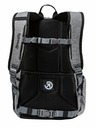 Meatfly Раница Meatfly Basejumper Grey Heather / Black 22 L | Черна | Обем 22 L