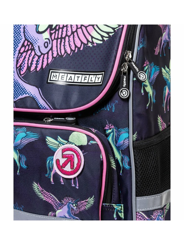 Meatfly Meatfly училищна раница Alex Black Unicorn